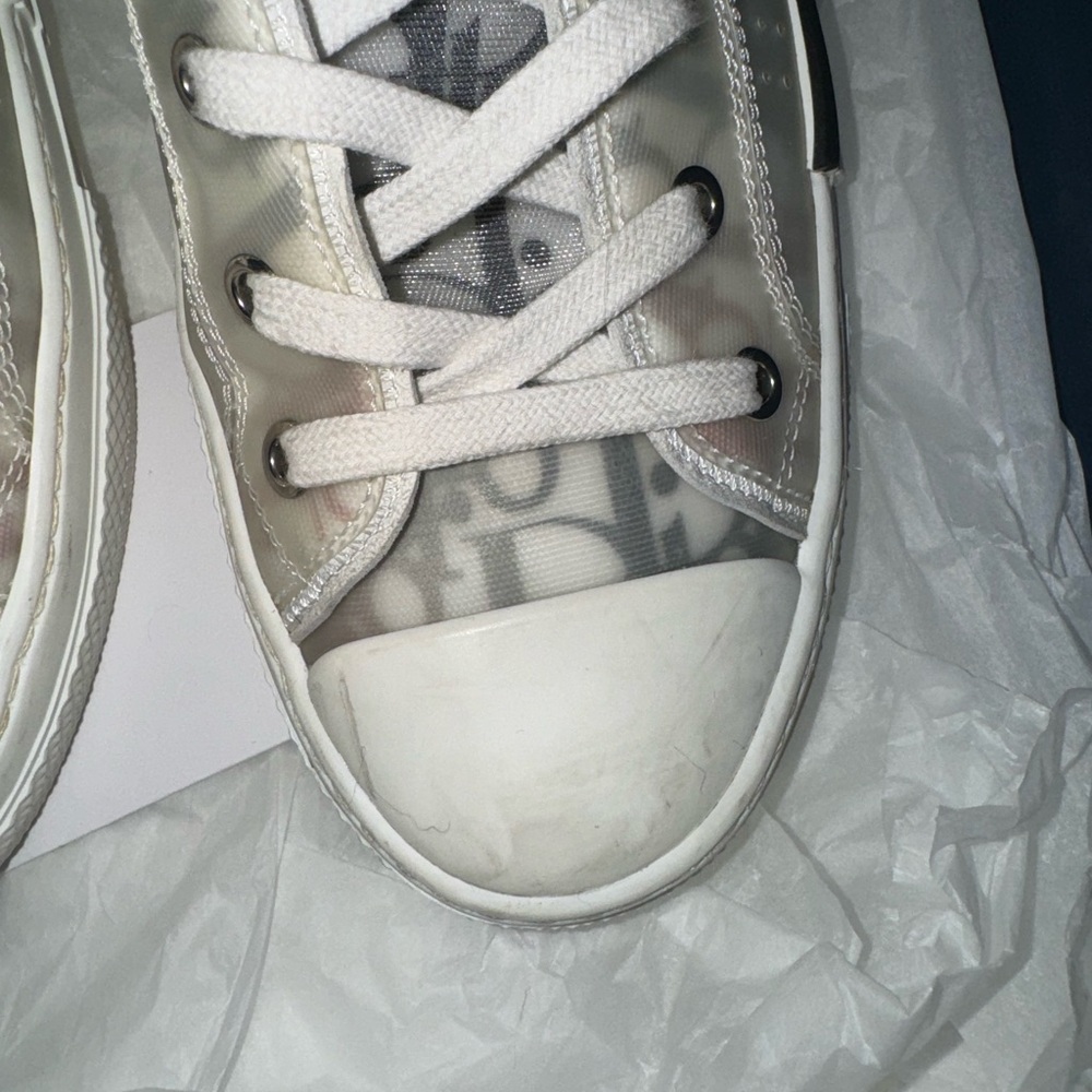Dior B23 High-Top Sneakers in Red and Blue - Picture 8 of 11